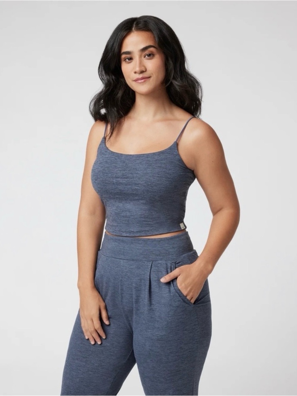Vuori Lux Cami Heathered Blue